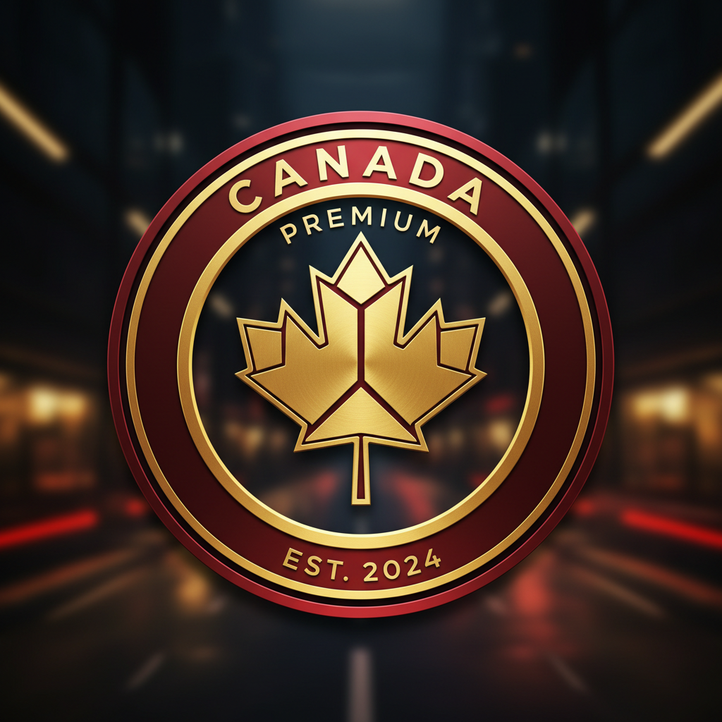 Canadian Flag Circle Logo